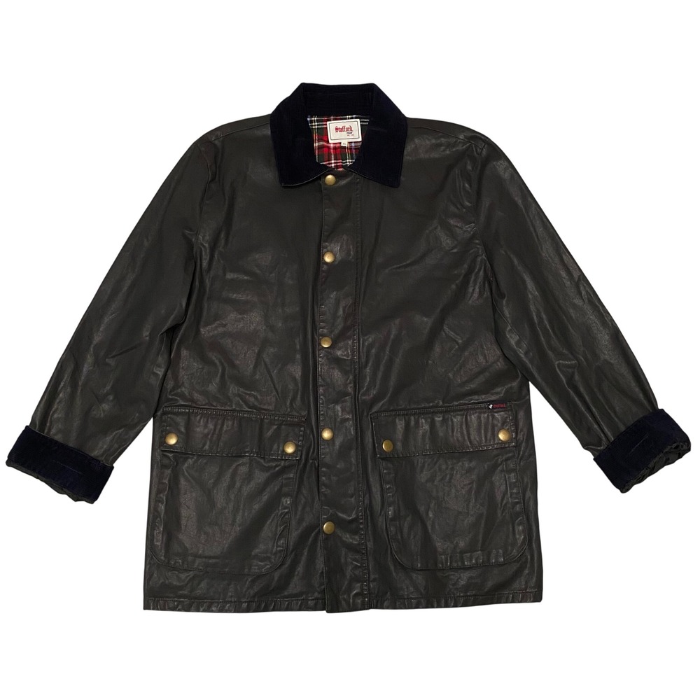 Stafford Men's Flannel Lined Waxed Canvas‎ Chore Barn Coat XL Heritage Old Money